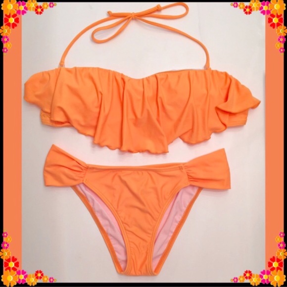 O'Neill Other - NWT O'Neill Orange Bandeau Bikini O'Neill Other - NWT O'Neill Orange Bandeau Bikini
